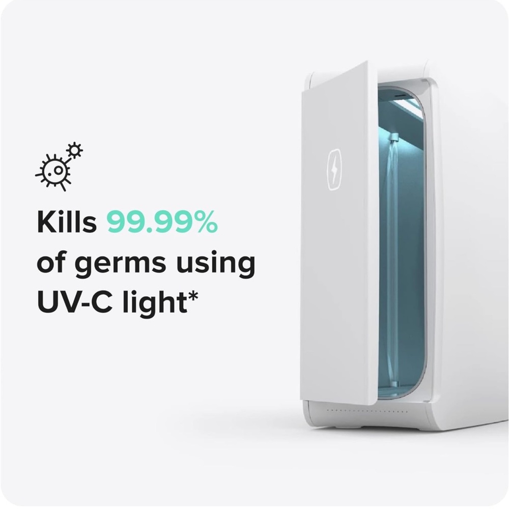 HomeSoap Large Capacity UV Light Sanitizer & Charger